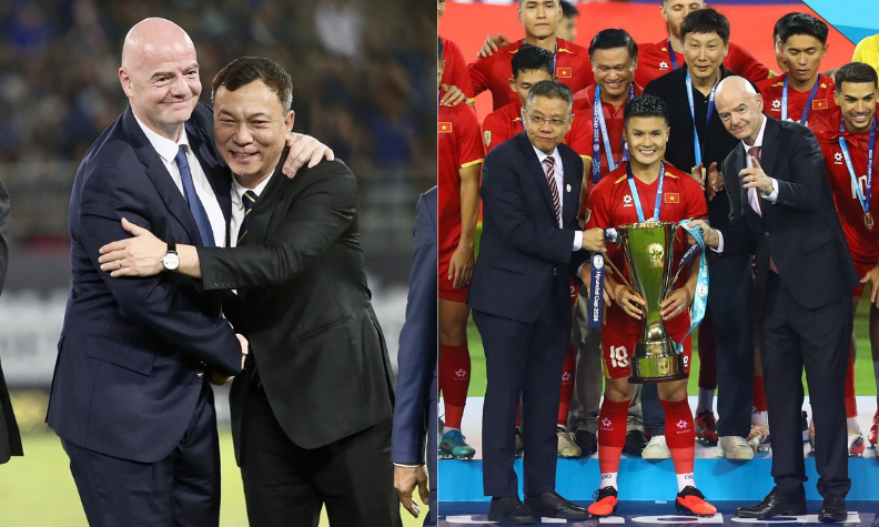 Chủ tịch FIFA ngỡ ngàng trước không khí bóng đá tại Việt Nam: "Đây là một thế lực mới"
